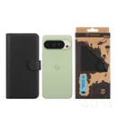 Tactical Google Pixel 11 Pro XL field notes tok álló, bőr hatású (flip, asztali tartó, bankkártya tartó, prémium) fekete