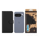 Tactical Google Pixel 11 Pro field notes tok álló, bőr hatású (flip, asztali tartó, bankkártya tartó, prémium) fekete