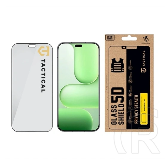 Tactical Honor 600 Lite glass shield privacy stealth 5d képernyővédő üveg (5d, 0.33mm, 9h, betekintés védelem) fekete
