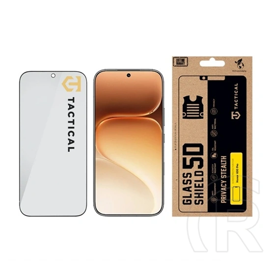 Tactical Honor 600 Pro glass shield privacy stealth 5d képernyővédő üveg (5d, 0.33mm, 9h, betekintés védelem) fekete