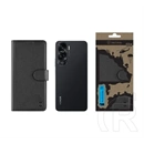 Tactical Honor 90 Lite 5G field notes tok álló, bőr hatású (flip, asztali tartó, bankkártya tartó, prémium) fekete