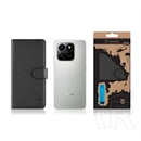 Tactical Honor X7d 4G field notes tok álló, bőr hatású (flip, asztali tartó, bankkártya tartó, prémium) fekete