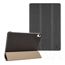 Tactical IPAD 11 (2025)  book trifold tok álló, bőr hatású (aktív flip, oldalra nyíló, trifold, asztali tartó) fekete