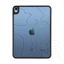 Tactical IPAD 11 (2025)  warthog szilikon telefonvédő (ütésállóság, átlátszó hátlap, topográfiai minta) fekete