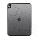 Tactical IPAD Air 11 (2025)  warthog szilikon telefonvédő (ütésállóság, átlátszó hátlap, topográfiai minta) fekete