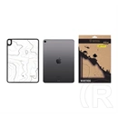 Tactical IPAD Air 2022  warthog szilikon telefonvédő (ütésállóság, átlátszó hátlap, topográfiai minta) fekete