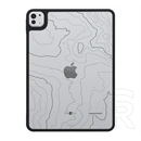 Tactical IPAD Pro 11 (2025)  warthog szilikon telefonvédő (ütésállóság, átlátszó hátlap, topográfiai minta) fekete