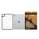 Tactical IPAD Pro 11 (2025)  warthog szilikon telefonvédő (ütésállóság, átlátszó hátlap, topográfiai minta) fekete
