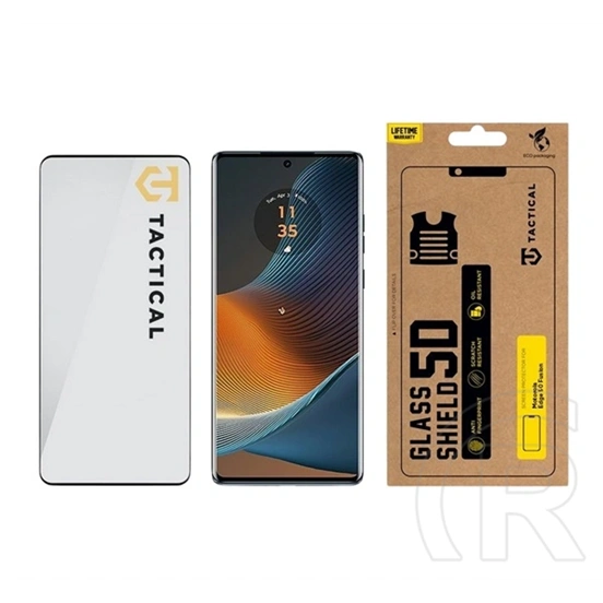 Tactical Motorola Edge 50 Fusion 5G glass shield 5d képernyővédő üveg (5d, 0.33mm, 9h) fekete