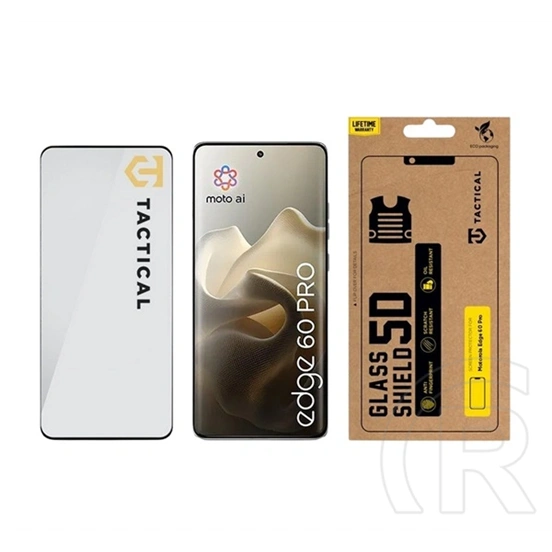 Tactical Motorola Edge 60 5G  glass shield 5d képernyővédő üveg (5d, 0.33mm, 9h) fekete