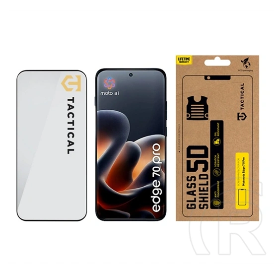 Tactical Motorola Edge 70 Pro glass shield 5d képernyővédő üveg (5d, 0.33mm, 9h) fekete