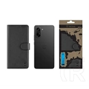 Tactical OnePlus Nord CE5 field notes tok álló, bőr hatású (flip, asztali tartó, bankkártya tartó, prémium) fekete