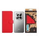 Tactical Poco M8 Pro  field notes tok álló, bőr hatású (flip, asztali tartó, bankkártya tartó, prémium) piros