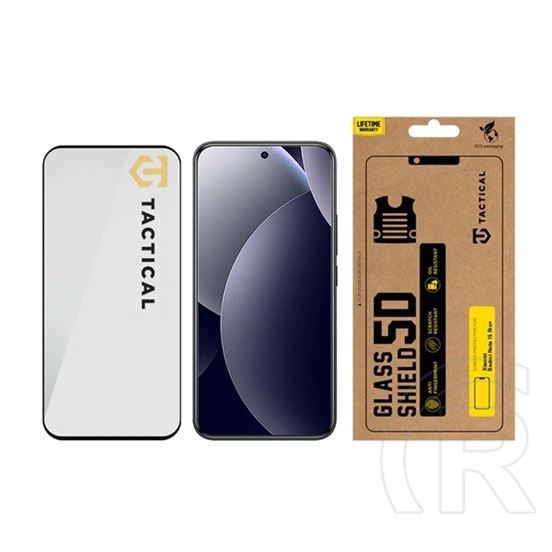 Tactical Poco M8 Pro  glass shield 5d képernyővédő üveg (5d, 0.33mm, 9h) fekete