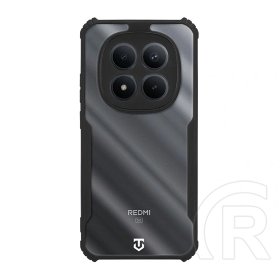 Tactical Poco M8 Pro  quantum stealth szilikon védő (ütésálló, légpárnás sarok, átlátszó hátlap, kameravédő) fekete
