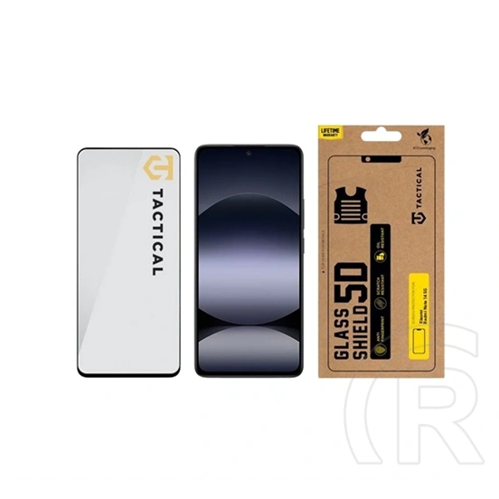 Tactical Poco X7 Pro 5G  glass shield 5d képernyővédő üveg (5d, 0.33mm, 9h) fekete