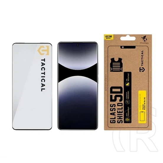 Tactical Poco X7  glass shield 5d képernyővédő üveg (5d, 0.33mm, 9h) fekete