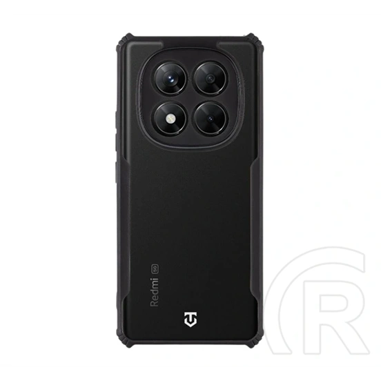 Tactical Poco X7  quantum stealth szilikon telefonvédő (ütésálló, légpárnás sarok, átlátszó hátlap, kameravédő) fekete