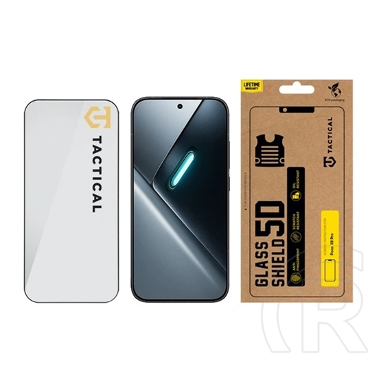 Tactical Poco X8 Pro glass shield 5d képernyővédő üveg (5d, 0.33mm, 9h) fekete