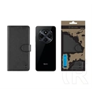 Tactical Redmi 14C 4G field notes tok álló, bőr hatású (flip, asztali tartó, bankkártya tartó, prémium) fekete