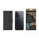 Tactical Redmi 15C 5G  field notes tok álló, bőr hatású (flip, asztali tartó, bankkártya tartó, prémium) fekete