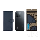 Tactical Redmi 15C 5G  field notes tok álló, bőr hatású (flip, asztali tartó, bankkártya tartó, prémium) sötétkék