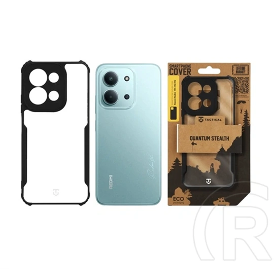 Tactical Redmi 15C 5G  quantum stealth szilikon védő (ütésálló, légpárnás sarok, átlátszó hátlap, kameravédő) fekete