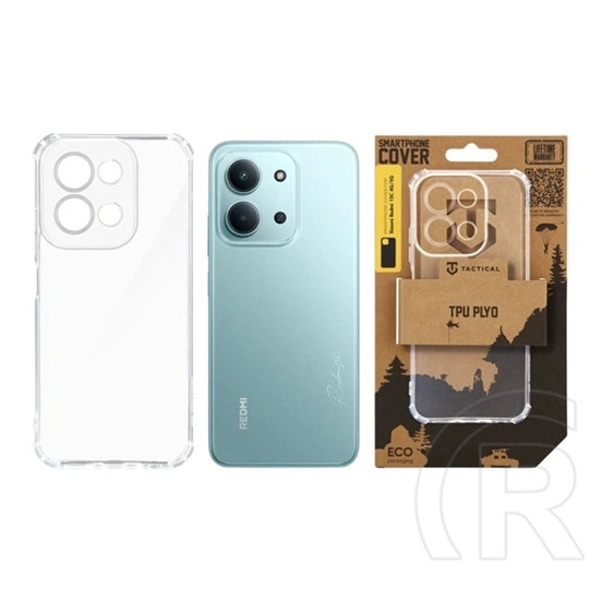 Tactical Redmi 15C 5G  tpu plyo szilikon telefonvédő (ütésállóság, légpárnás sarok) átlátszó