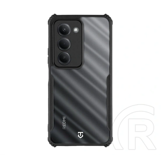 Tactical Redmi 15 4G quantum stealth szilikon védő (ütésálló, légpárnás sarok, átlátszó hátlap, kameravédő) fekete