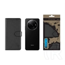 Tactical Redmi A3 4G field notes tok álló, bőr hatású (flip, asztali tartó, bankkártya tartó, prémium) fekete