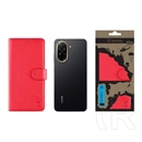 Tactical Redmi A5 4G field notes tok álló, bőr hatású (flip, asztali tartó, bankkártya tartó, prémium) piros