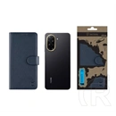 Tactical Redmi A5 4G field notes tok álló, bőr hatású (flip, asztali tartó, bankkártya tartó, prémium) sötétkék