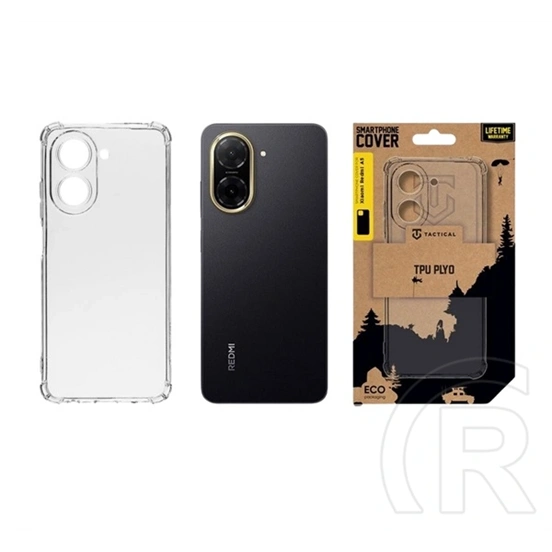 Tactical Redmi A5 4G tpu plyo szilikon telefonvédő (ütésállóság, légpárnás sarok) átlátszó
