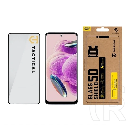 Tactical Redmi Note 12S glass shield 5d képernyővédő üveg (5d, 0.33mm, 9h) fekete