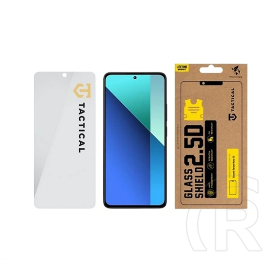 Tactical Redmi Note 13 4G  glass shield 2.5d képernyővédő üveg (2.5d, 0.33mm, 9h) átlátszó