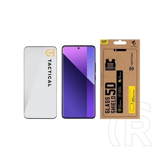 Tactical Redmi Note 13 Pro Plus 5G glass shield 5d képernyővédő üveg (5d, 0.33mm, 9h) fekete