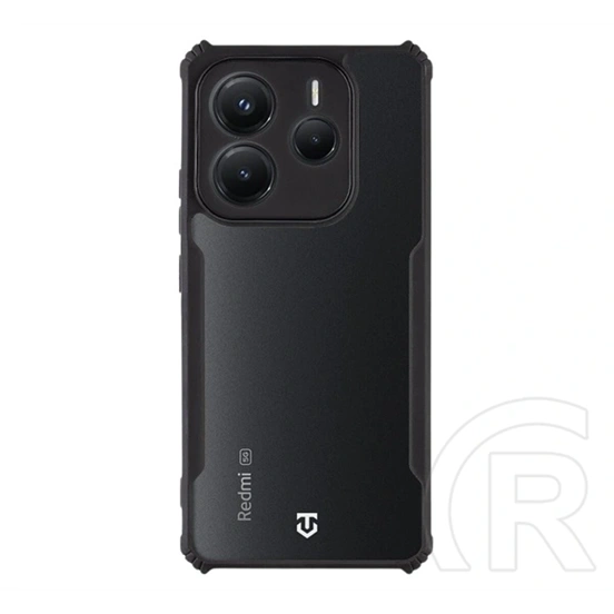 Tactical Redmi Note 14 5G quantum stealth szilikon védő (ütésálló, légpárnás sarok, átlátszó hátlap, kameravédő) fekete