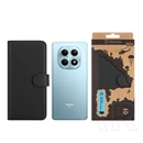Tactical Redmi Note 15 4G  field notes tok álló, bőr hatású (flip, asztali tartó, bankkártya tartó, prémium) fekete