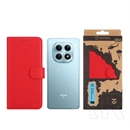 Tactical Redmi Note 15 4G field notes tok álló, bőr hatású (flip, asztali tartó, bankkártya tartó, prémium) piros