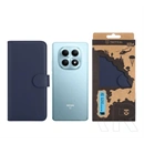 Tactical Redmi Note 15 4G field notes tok álló, bőr hatású (flip, asztali tartó, bankkártya tartó, prémium) sötétkék