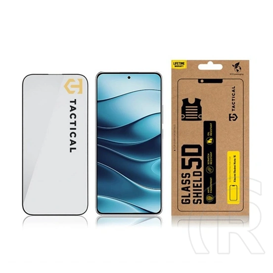 Tactical Redmi Note 15 4G  glass shield 5d képernyővédő üveg (5d, 0.33mm, 9h) fekete