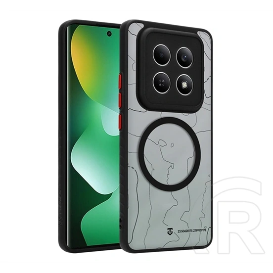 Tactical Redmi Note 15 4G  magforce warthog szilikon védő (erős ütésálló, topográfiai minta, magsafe) fekete