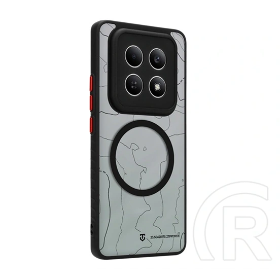 Tactical Redmi Note 15 4G  magforce warthog szilikon védő (erős ütésálló, topográfiai minta, magsafe) fekete
