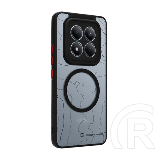 Tactical Redmi Note 15 Pro 4G magforce warthog szilikon védő (erős ütésálló, topográfiai minta, magsafe) fekete
