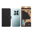 Tactical Redmi Note 15 Pro 5G field notes tok álló, bőr hatású (flip, asztali tartó, bankkártya tartó, prémium) fekete