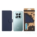 Tactical Redmi Note 15 Pro 5G field notes tok álló, bőr hatású (flip, asztali tartó, bankkártya tartó, prémium) sötétkék