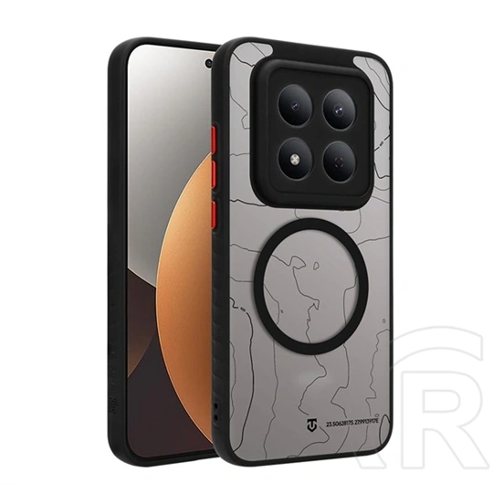 Tactical Redmi Note 15 Pro 5G magforce warthog szilikon védő (erős ütésálló, topográfiai minta, magsafe) fekete