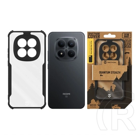 Tactical Redmi Note 15 Pro 5G quantum stealth szilikon védő (ütésálló, légpárnás sarok, kameravédő) fekete
