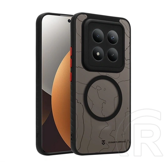 Tactical Redmi Note 15 Pro Plus 5G magforce warthog szilikon védő (erős ütésálló, topográfiai minta, magsafe) fekete