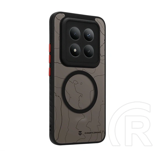 Tactical Redmi Note 15 Pro Plus 5G magforce warthog szilikon védő (erős ütésálló, topográfiai minta, magsafe) fekete